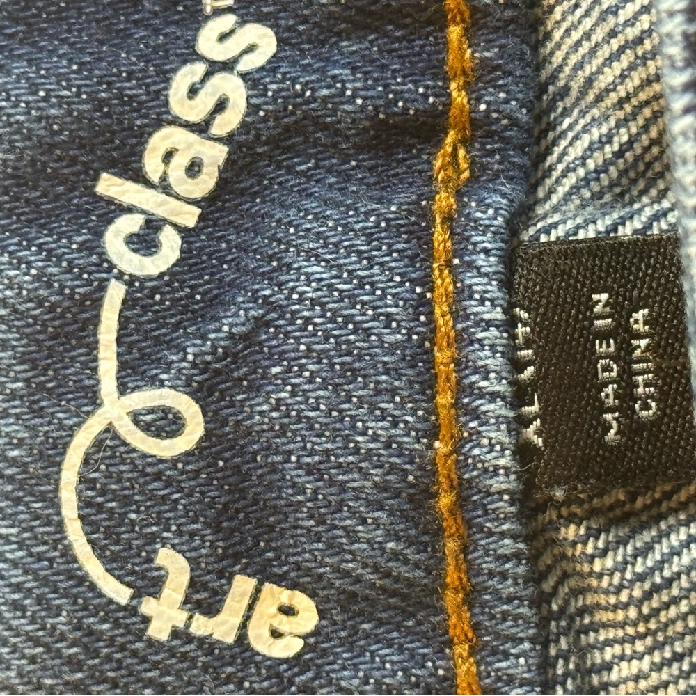 Art Class, Blue Denim (XL) Jean Shorts Distressed Frayed Hem, Girl’s Clothing - Picture 5 of 10